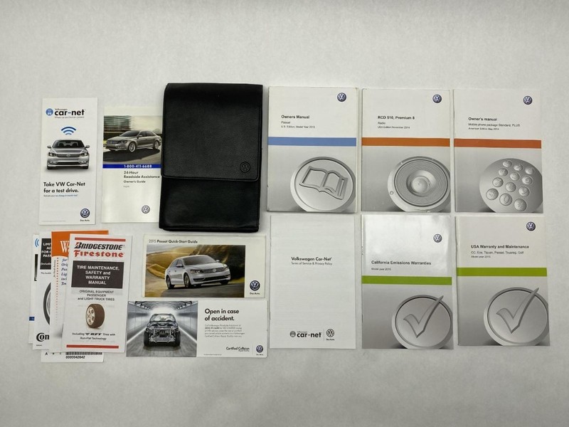 Owners Manual 2015 Volkswagen Passat 85673