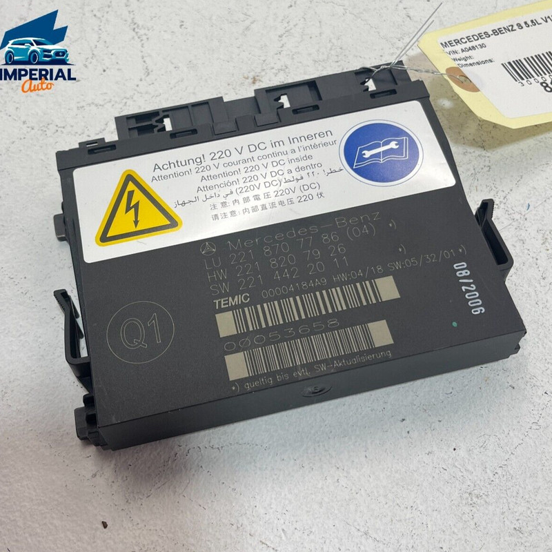 2007-2010 Mercedes S550 S600 Front Left or Right Seat Contour Control Module OEM