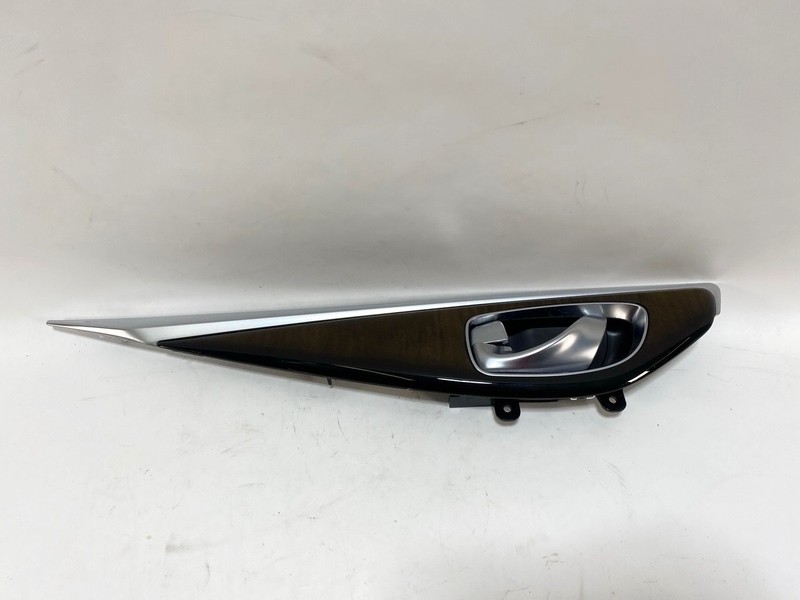 14-23 INFINITI Q50 REAR LEFT LH DRIVER DOOR OPEN HANDLE W/ BEZEL PANEL TRIM OEM