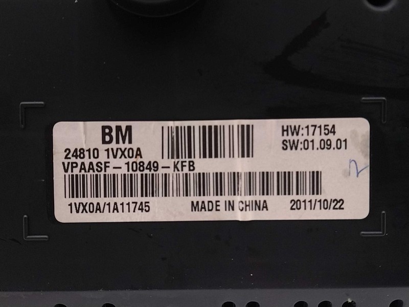 2012 Nissan Rogue Speedometer Gauge OEM Blue 248101VK0A 166K Miles