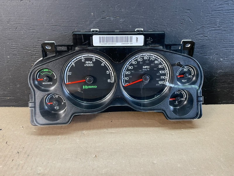 2008 to 2011 Chevrolet Tahoe Hybrid Cluster Gauge Speedometer ECMAE3350 DG