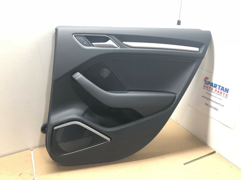 2015-2017 AUDI S3 A3 REAR RIGHT PASSENGER SIDE DOOR TRIM PANEL BLACK 15 16 OEM