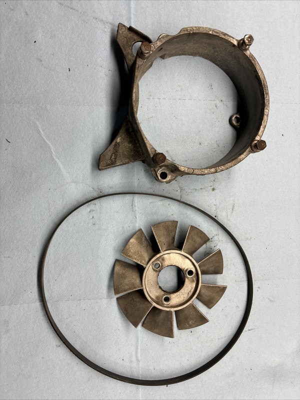 OMC Johnson Evinrude Skimmer Vintage Snowmobile 251 Engine Cooling Fan And Belt