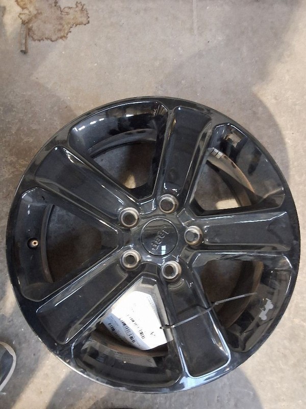 2019-2023 Jeep Wrangler Wheel Rim 18x7-1/2 5 Straight Spoke Gloss Black Opt WBS