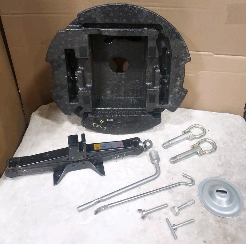 2006-2012 Mazda CX-7 Emergency Roadside Jack Tool Kit Lug Wrench Foam OEM