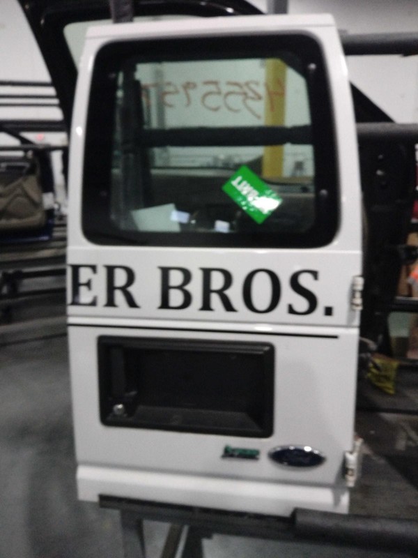 2012 Ford E250 Van Right Rear Door White OEM 270556 179K Miles