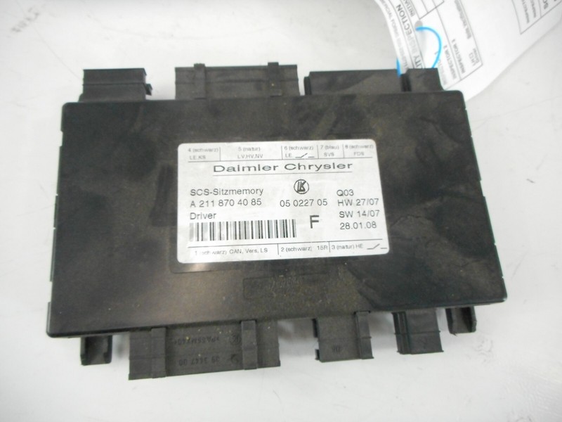 2007-2011 Mercedes-Benz CLS550 Front Seat Control Module Left Driver OEM