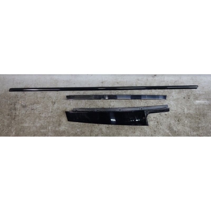 13-18 BMW F30 F80 3-Series Left Rear Door Exterior Trim High Gloss Black OEM