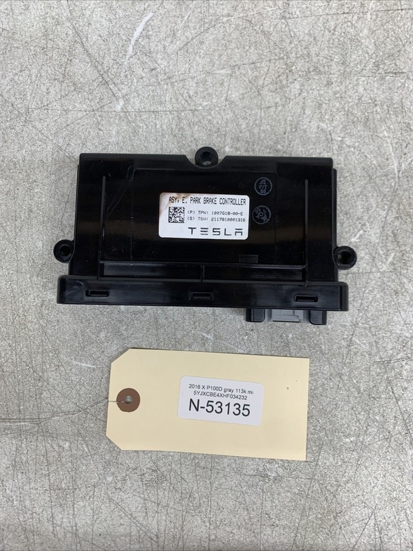 16-20 Tesla Model X Electric Parking Brake Control Module 1007618-00E 53135 B128