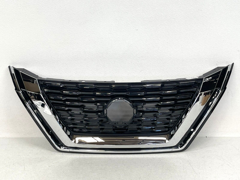 ⭐NICE! 2021-2023 NISSAN ROGUE FRONT BUMPER UPPER GRILL BLACK W/ CAMERA OPT OEM