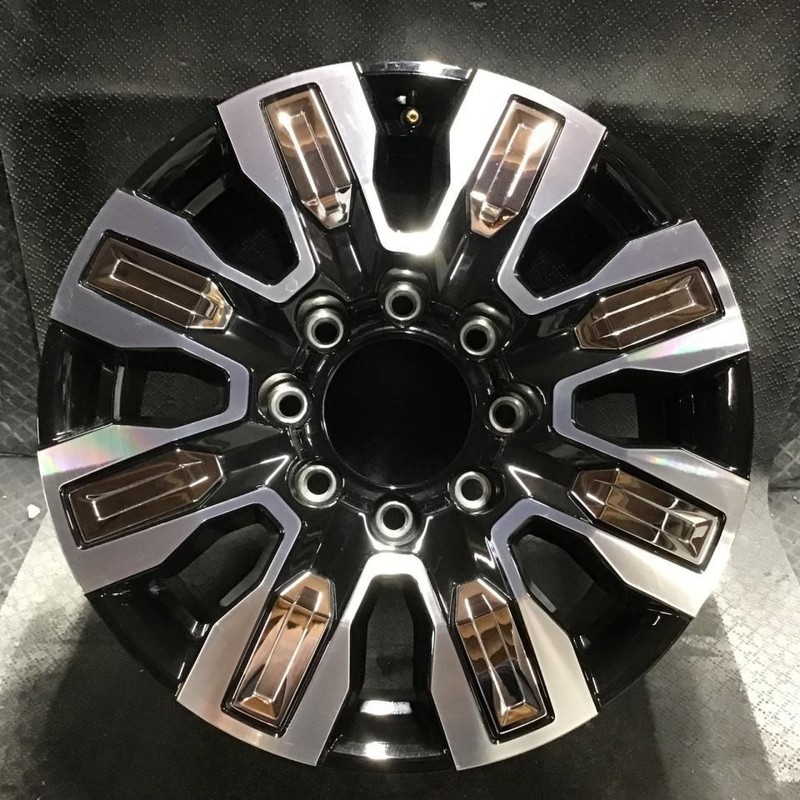 2024-2025 GMC Sierra 2500 3500 14138 A Wheel 20x8.5 Rim Black Machined 84830459