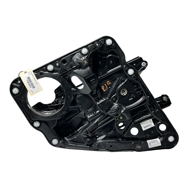 PORSCHE CAYENNE 2011-18 REAR PASSENGER DOOR WINDOW REGULATOR & CARRIER PANEL OEM