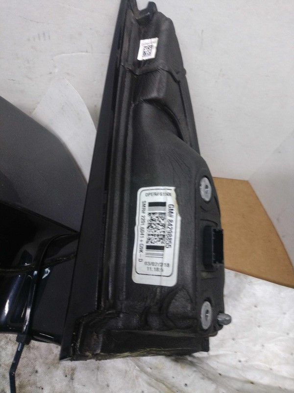 2018 Chevrolet Traverse Left Door Mirror Assembly Grey 697153 Used