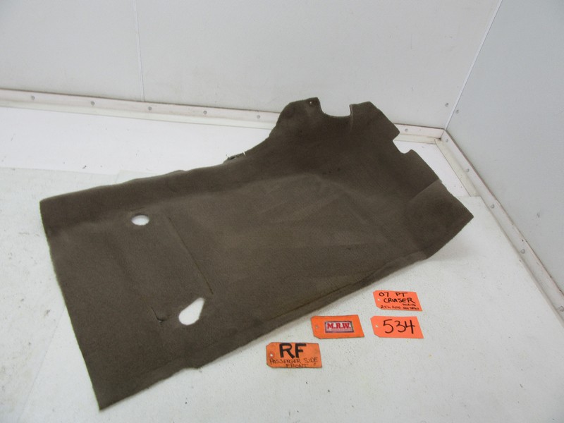 CARPET FLOOR MAT BROWN RIGHT PASSENGER SIDE FRONT R RH RF FITS 01-10 PT CRUISER