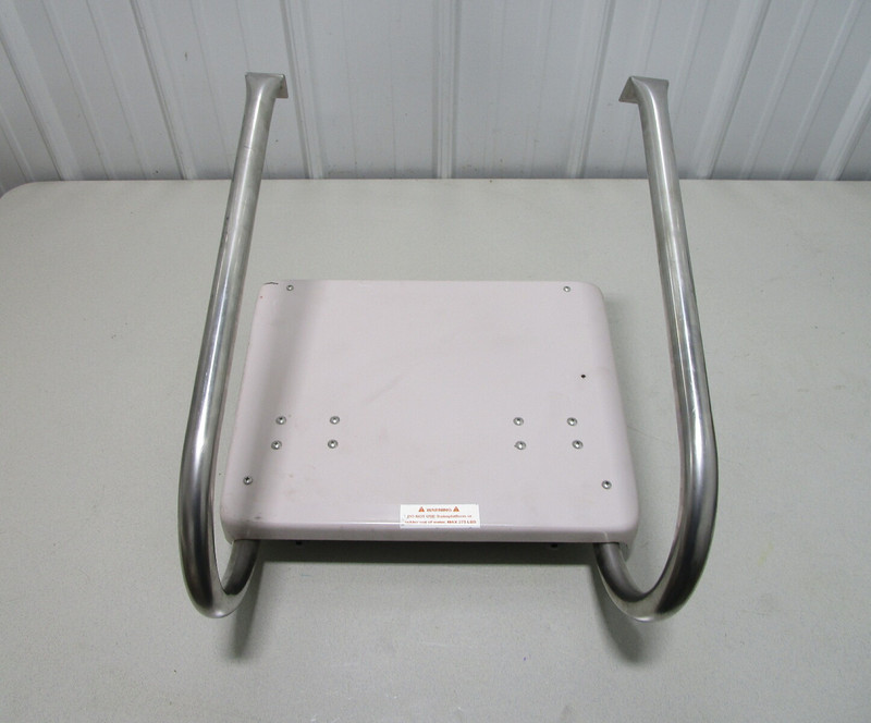 Marine Boat Fiberglass Textured Swim Platform w/3 Step Ladder 18" W x 15" D