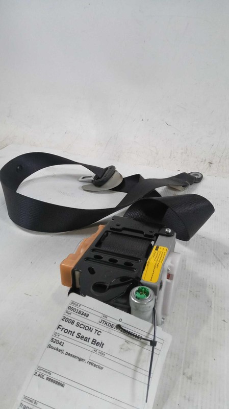 2008 SCION TC Maroon Used Seat Belt OEM 7321021141B0 84K Miles