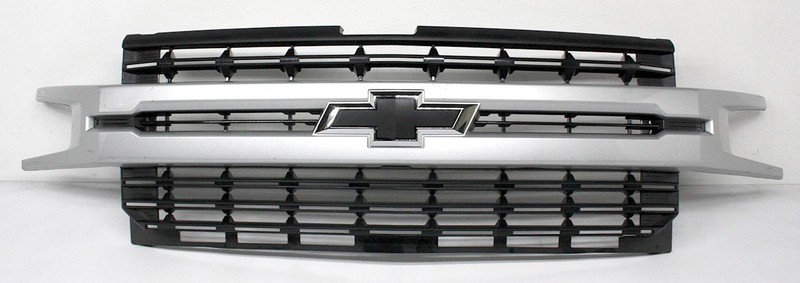 OEM Grille For Chevy Silverado RST w/OUT camera option Silver Ice (GAN, 636R) 84