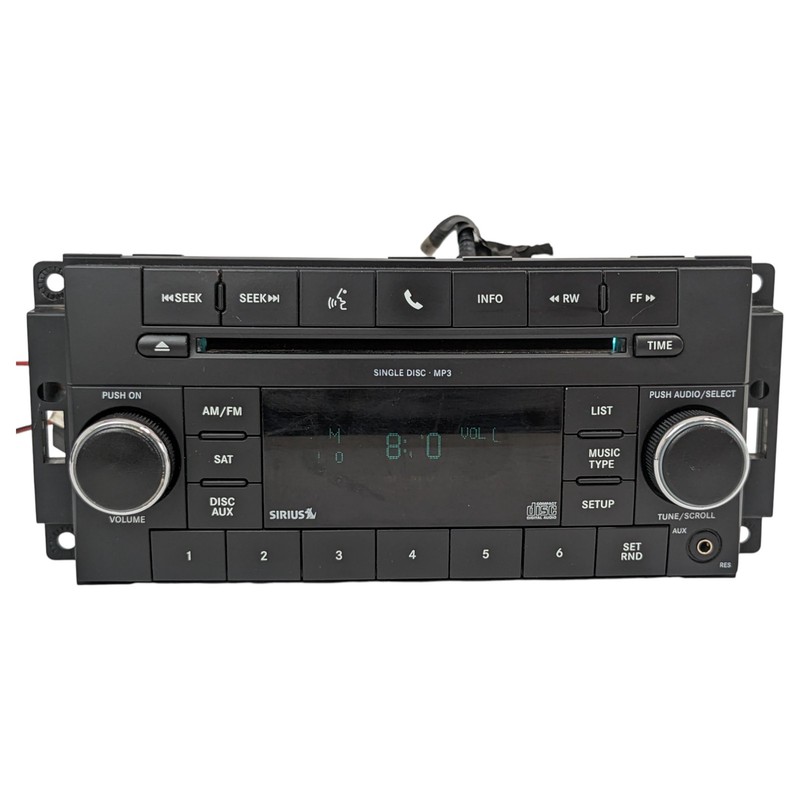 2007-2011 Jeep Dodge Chrysler RAM RES Radio UConnect CD Player AUX Sirius TESTED