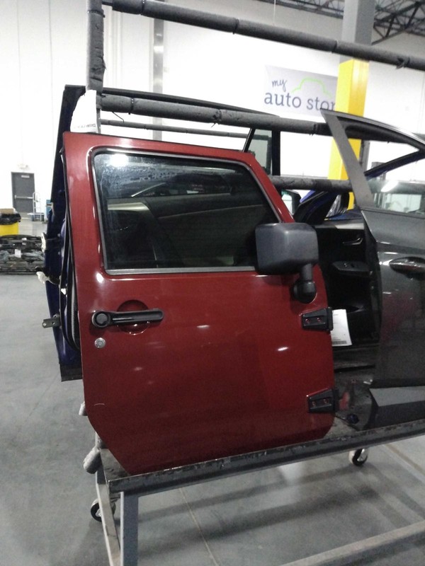 2008 Jeep Wrangler Right Door Red 2DR SUV OEM Used, 84000 Miles