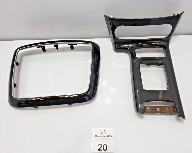 ✅ 2013-2018 OEM Mercedes W463 G63 AMG Front Center Console Trim Cover Black SET
