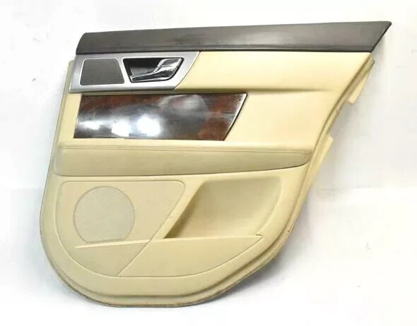 09-11 Jaguar XF XFR X250 Rear Right Passenger Side Interior Door Panel Beige OEM