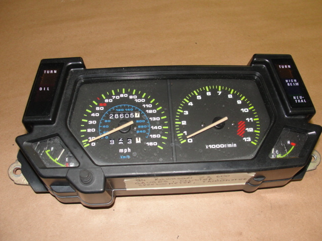 1994 KAWASAKI NINJA ZX 600 GAUGES CLUSTER SPEEDOMETER TACH 600R SPEEDO ZX600 C