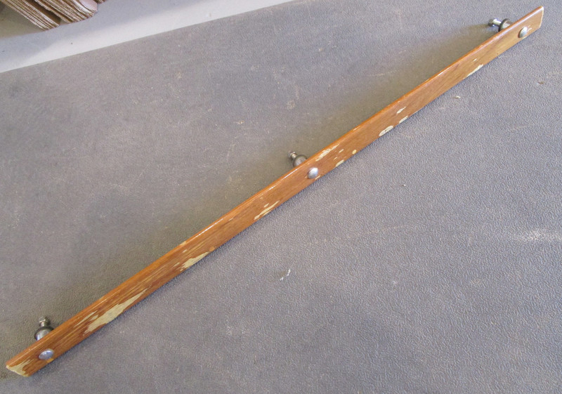 1986 Rinker V180 Boat Grab Hand Rail Teak Wood 45" x1 7/8"