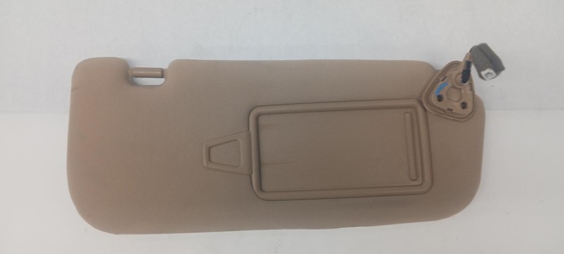 12-'17 HYUNDAI AZERA Right passenger Sun visor w/o sunroof tan OEM Grade A!