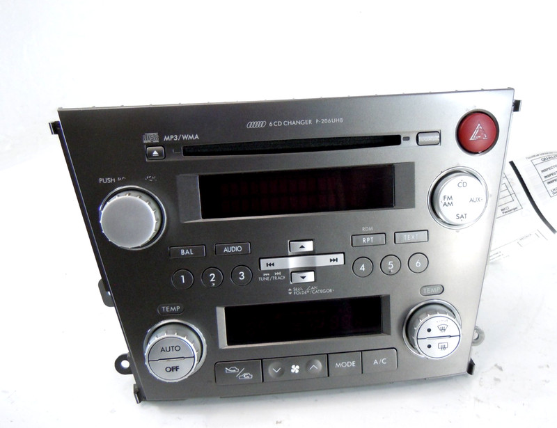 2009 09 Subaru Legacy AM FM Radio CD Disc Player Receiver OEM