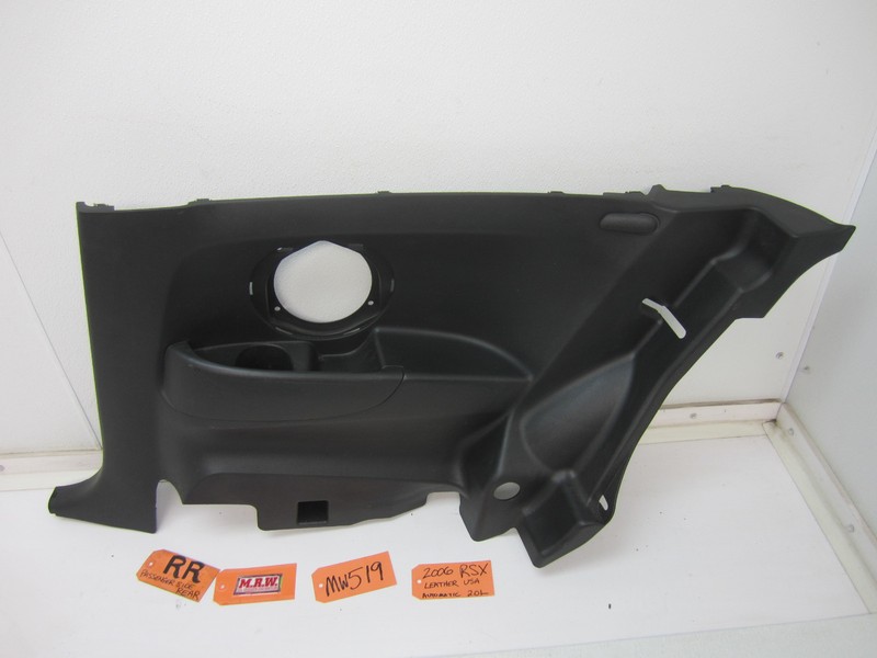 TRIM REAR QUARTER PANEL PASSENGER SIDE BACK SEAT COVER BODY R RH fits 02-06 RSX