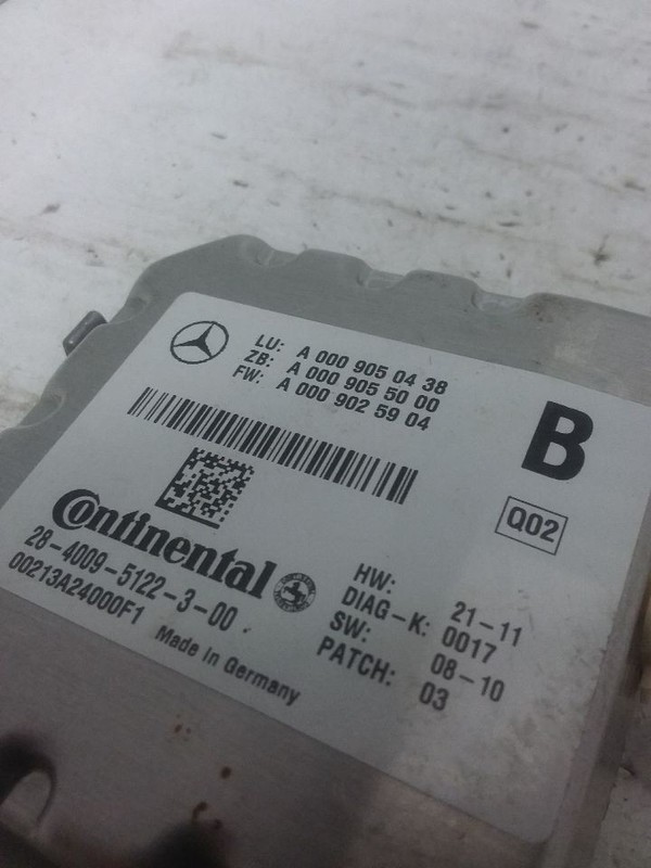 Front Windshield Mounted Camera 117 Type CLA250 Fits 14-15 MERCEDES CLA-CLASS