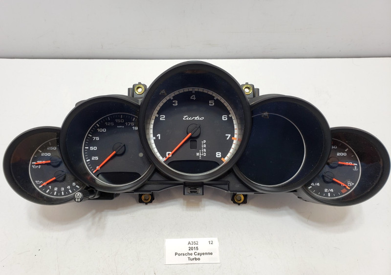 ✅ 2015-2016 OEM Porsche Cayenne Turbo 958 4.8L Instrument Cluster Speedometer