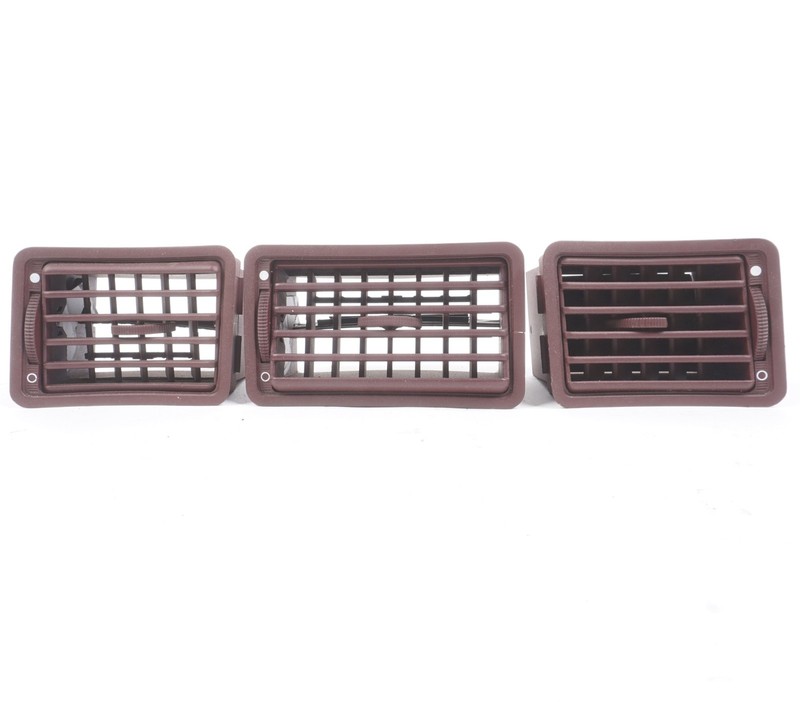 1987 - 1989 Cadillac Allante Left Right Center Dash Vents Set of 3 Brown