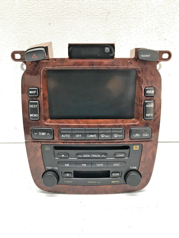04-07 Toyota Highlander Radio Stereo Climate Temperature Control Navigation OEM