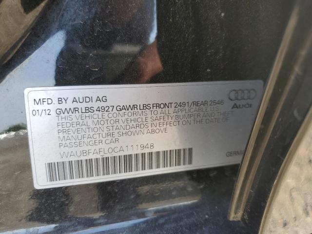 2012 AUDI A4 Speedometer Gauge OEM Black 180K Miles 8K0920980SX