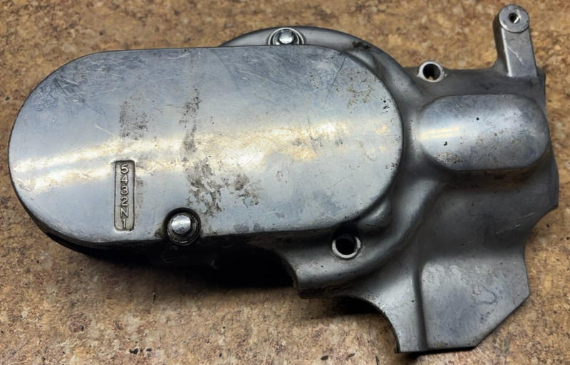 87 Kawasaki Voyager ZG1200 Gear Shift Cover Panel 12 ZG 1200 1987 Engine C6