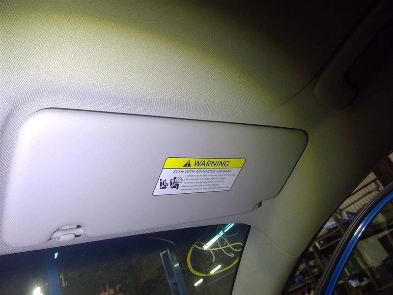 Passenger Right Sun Visor Without Sunroof Fits 16-21 TUCSON 1741225