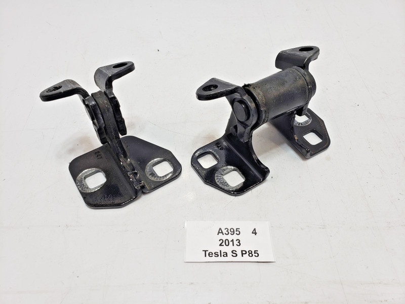 ✅ 12-25 OEM Tesla Model S Rear Right Passenger Door Hinge Upper Lower Black SET