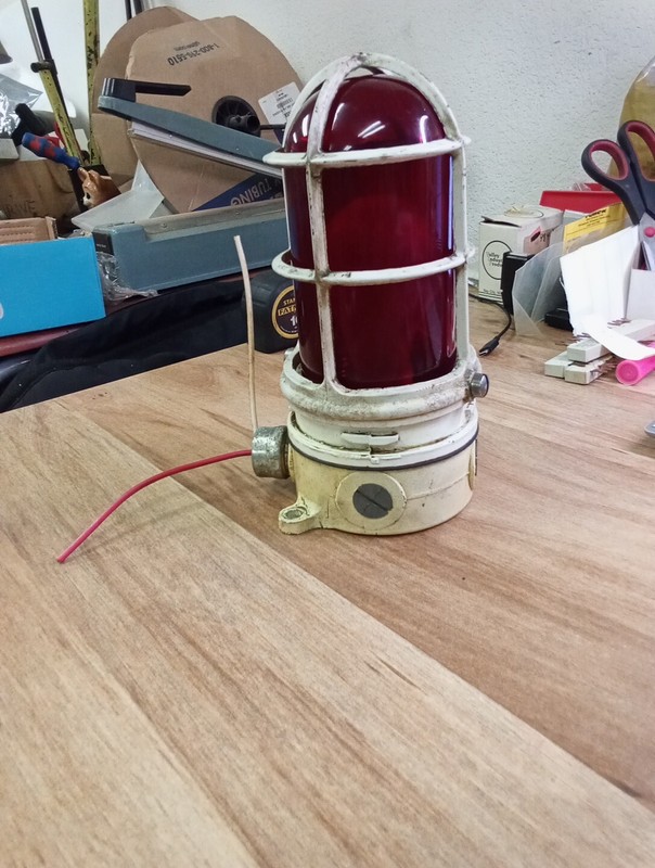 Unbranded Red Explosion Proof Light Fixture E30816-1.