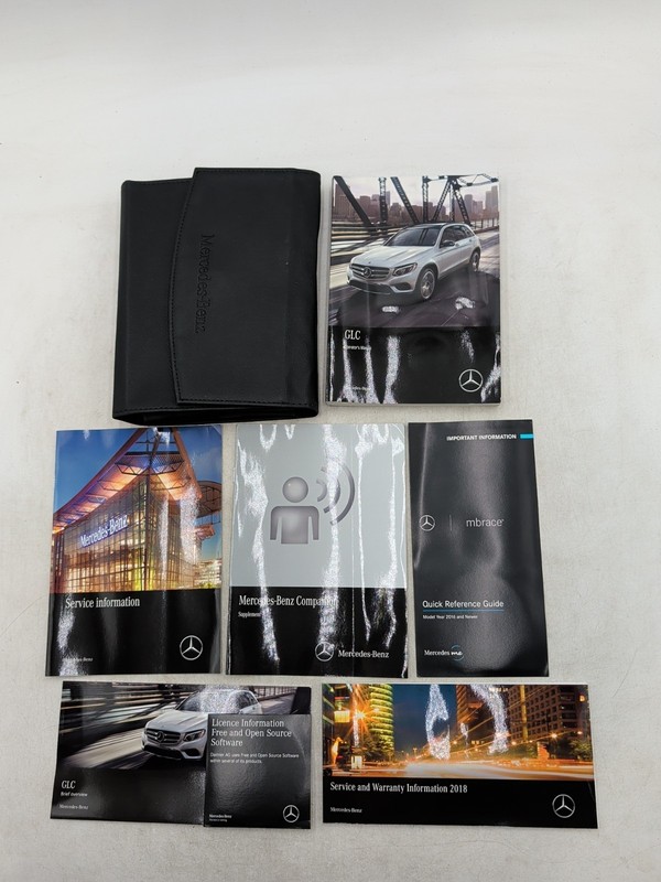 2018 Mercedes Benz GLC 300 GLC300 GLC43 GLC63 GLC350e Class Owners Manual