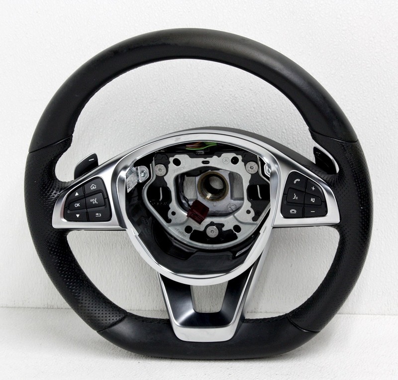 OEM Mercedes-Benz C-Class Steering Wheel 000-460-38-03-9E38 Faded with Rub Marks