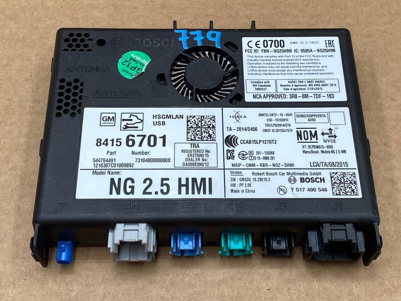 2016-2019 BUICK ENVISION MACHINE INTERFACE HMI GPS CONTROL MODULE OEM LOT779