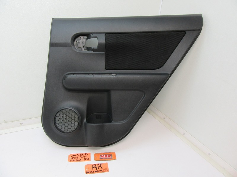 DOOR PANEL SPEAKER COVER ARM REST BACK PASSENGER SIDE REAR R fits SCION XB 08-15