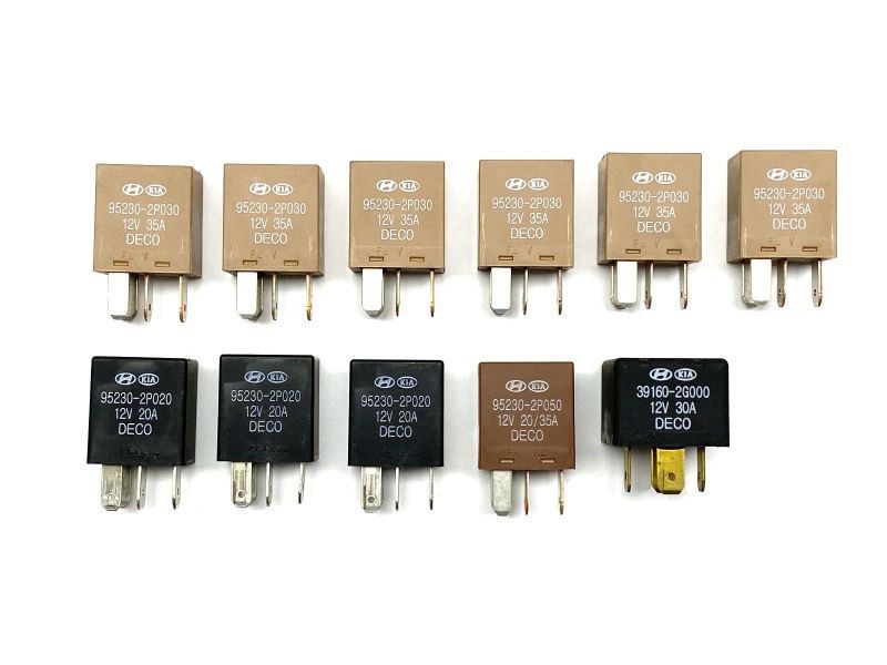 Assortment of 11 Relays Fits 2009-2014 Hyundai Sonata 83605