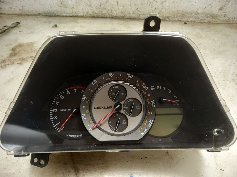 02 03 04 05 LEXUS IS300 SPEEDOMETER CLUSTER BLK-LJ20 2JZFE