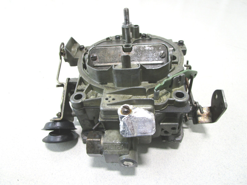 1347-7361A1 Mercruiser 228 Sterndrive V8 Rochester Quadrajet 4 Barrel Carburetor