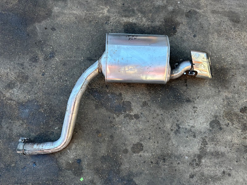 10-19 JAGUAR XJ REAR LEFT SIDE EXHAUST MUFFLER PIPE OEM