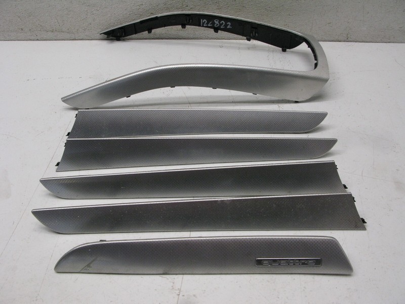 09-16 AUDI B8 A4 S4 DASHBOARD DOOR PANEL INTERIOR ALUMINUM TRIM SET OEM 122822