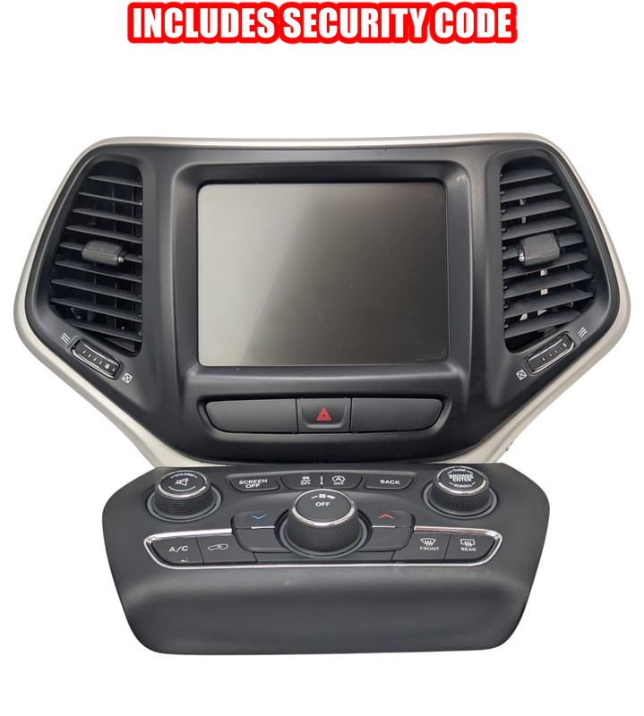 13-17 Jeep Cherokee Radio Uconnect 8.4 Display Touch Screen 68270657AE +CODE