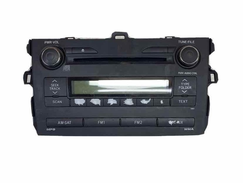 Toyota Corolla radio am fm 11 13 receiver ID 11857 on radio face OEM 8612002E50